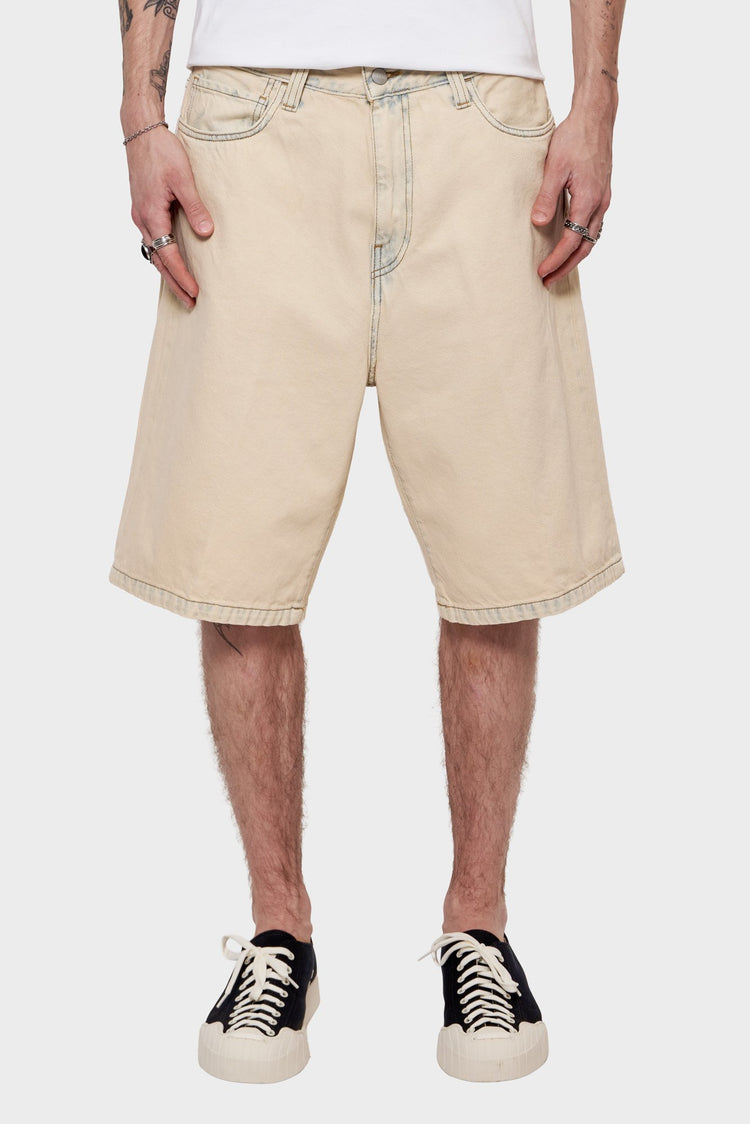 men#@Джинсові шорти LANDON бежеві