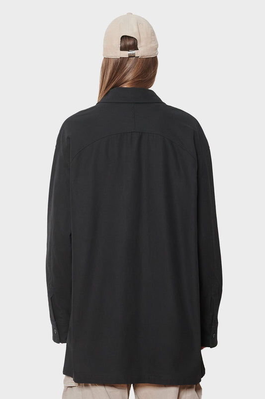 women#@Сорочка OVERSIZED SHIRT чорна, купити онлайн в магазині.