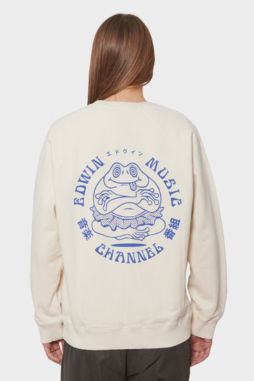 women#@Світшот EDWIN MUSIC CHANNEL молочний