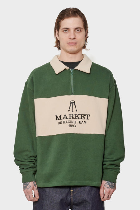 men#@Кофта RELAX TEAM RACING RUGBY темно-зелена