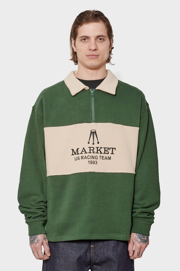 men#@Кофта RELAX TEAM RACING RUGBY темно-зелена