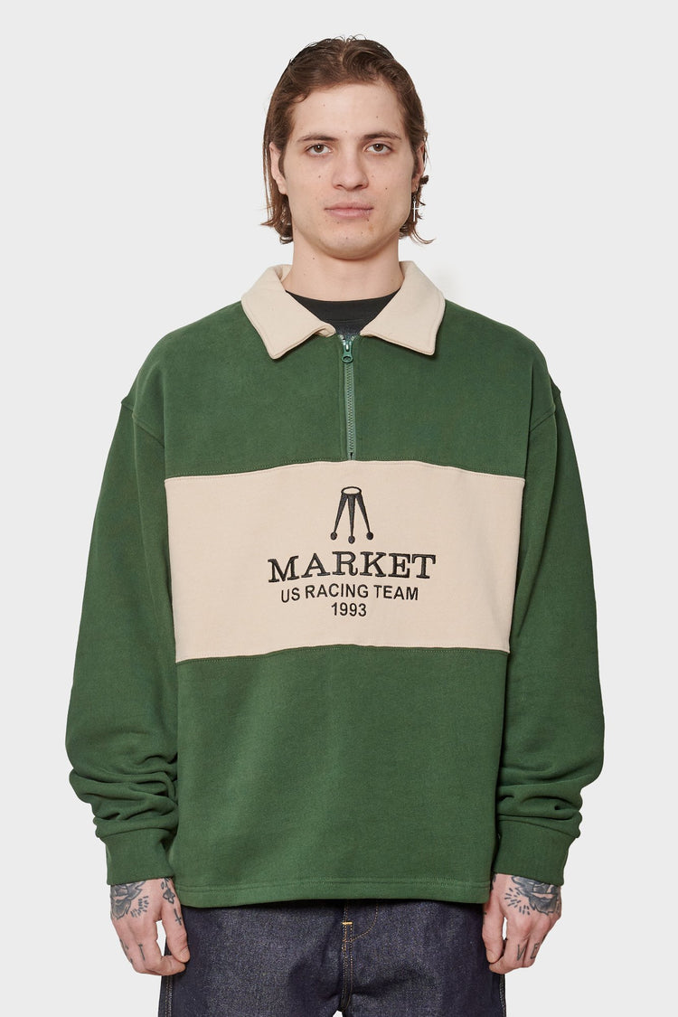 men#@Кофта RELAX TEAM RACING RUGBY темно-зелена