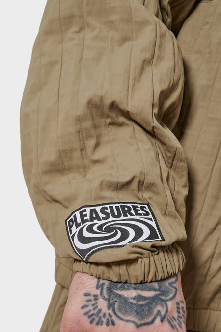 Вітровка RESCUE PLEATED TRACK оливкова від PLEASURES купити онлайн у магазині NEWBORN K