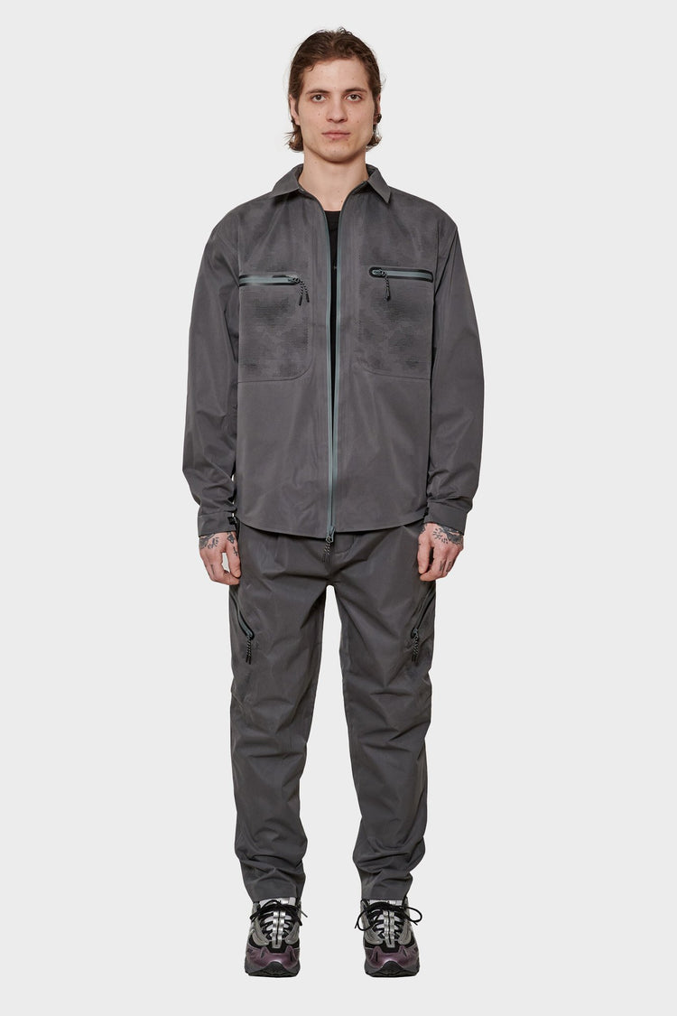 men#@Сорочка LASER CUT SHIRT сіра