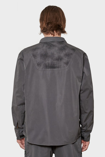 men#@Сорочка LASER CUT SHIRT сіра