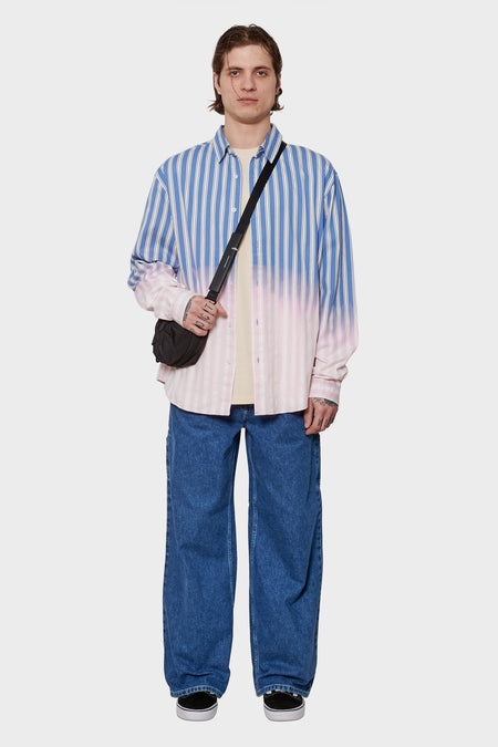 men#@Сорочка FADE блакитна