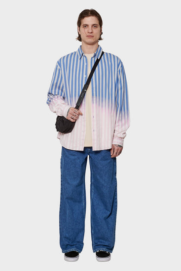 men#@Сорочка FADE блакитна