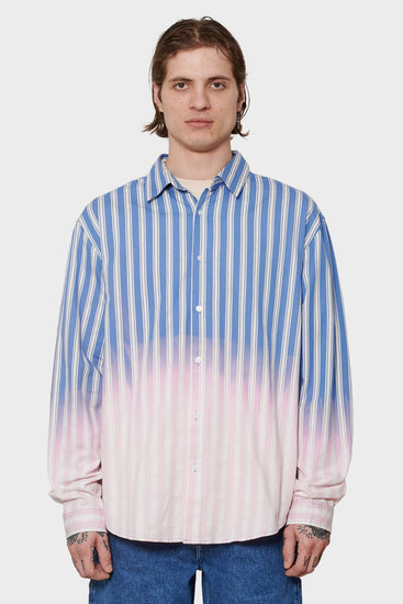 men#@Сорочка FADE блакитна