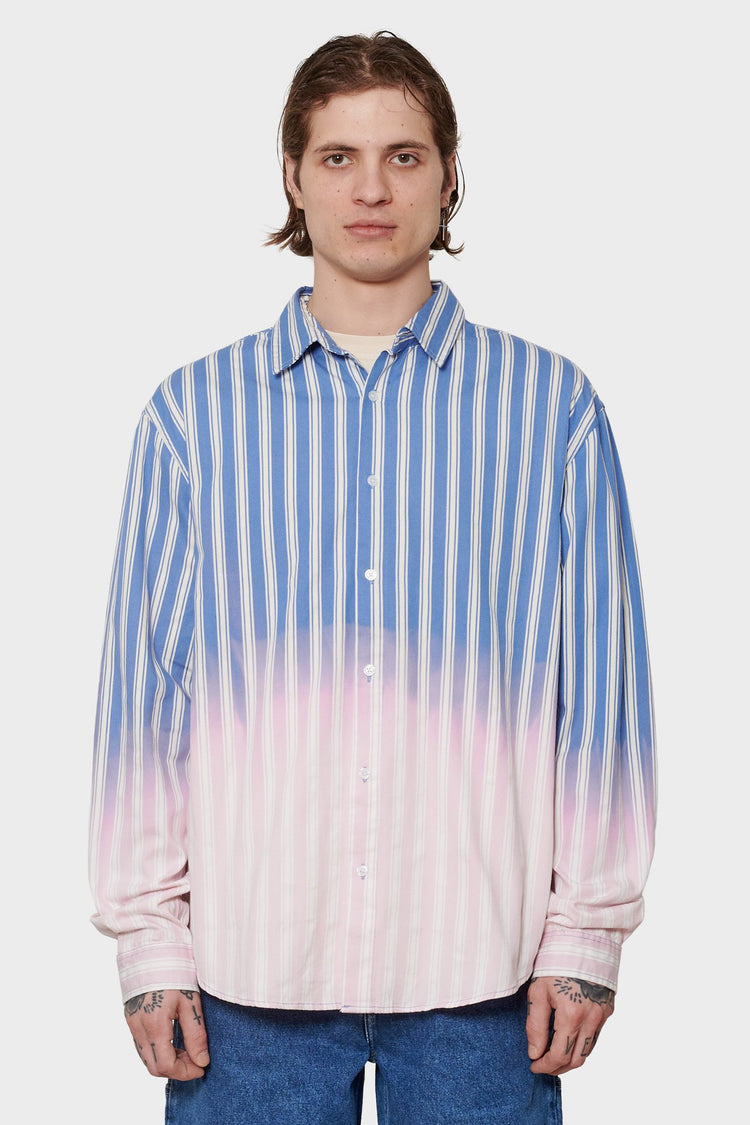 men#@Сорочка FADE блакитна