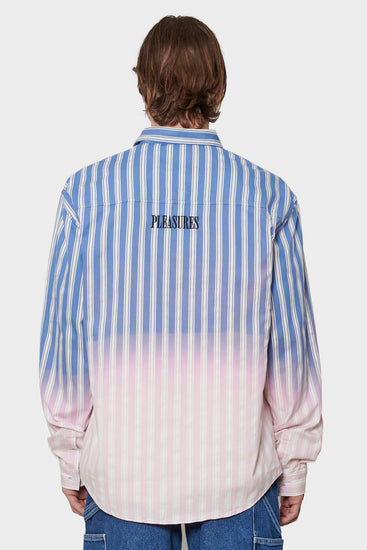 men#@Сорочка FADE блакитна