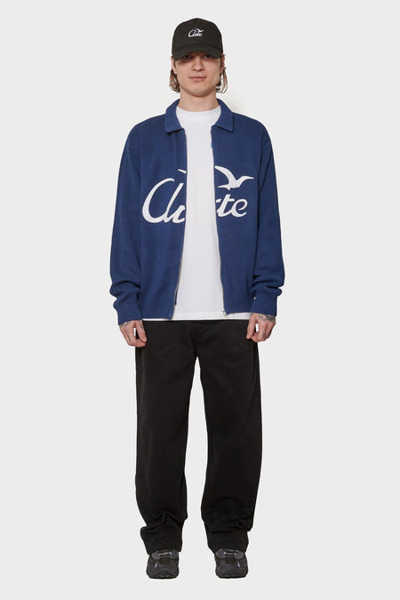 men#@Кардиган BIRD LOGO KNIT темно-синій