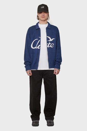 men#@Кардиган BIRD LOGO KNIT темно-синій