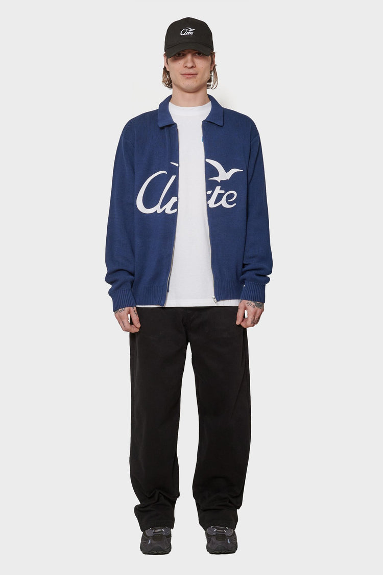 men#@Кардиган BIRD LOGO KNIT темно-синій