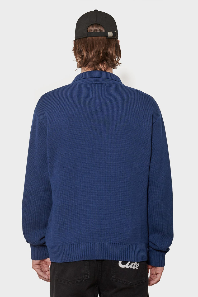 men#@Кардиган BIRD LOGO KNIT темно-синій