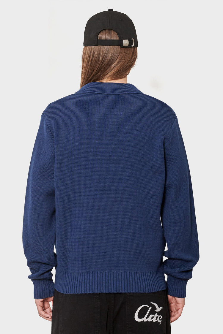 women#@Кардиган BIRD LOGO KNIT темно-синій