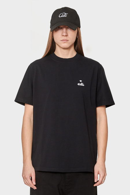 women#@Футболка HEART LOGO чорна