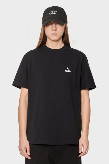 women#@Футболка HEART LOGO чорна