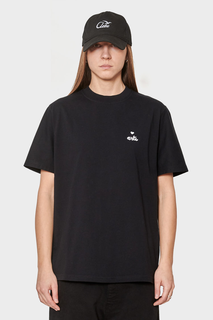 women#@Футболка HEART LOGO чорна