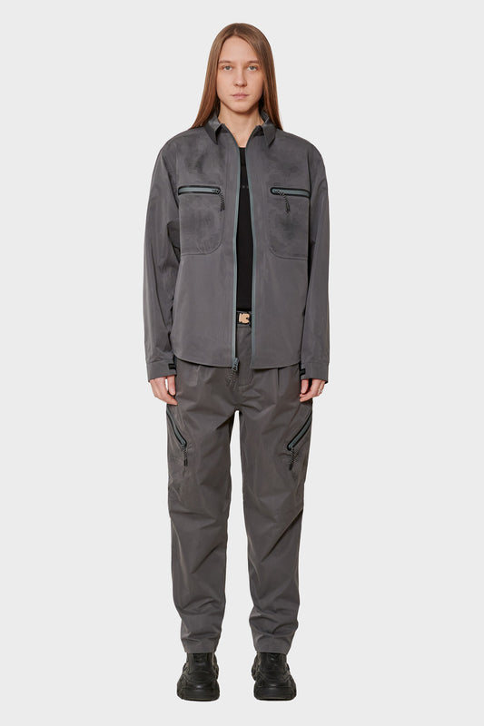 women#@Штани LASER CUT PANT сірі