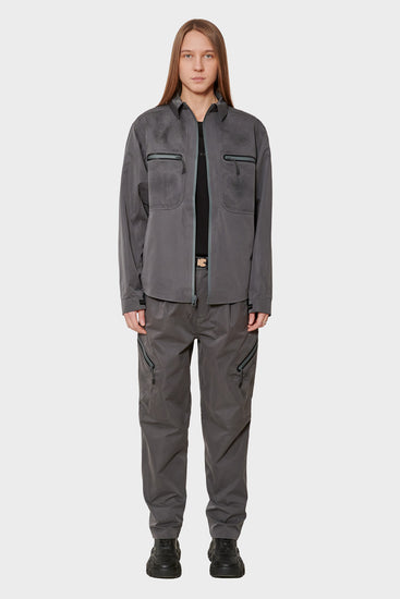 women#@Штани LASER CUT PANT сірі