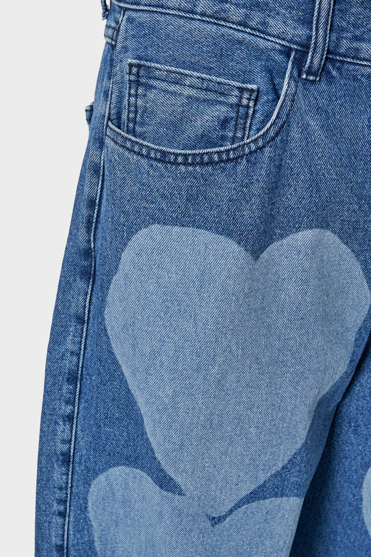 Джинси HEART EUPHORIA сині від CARNE BOLLENTE купити онлайн у магазині NEWBORN K