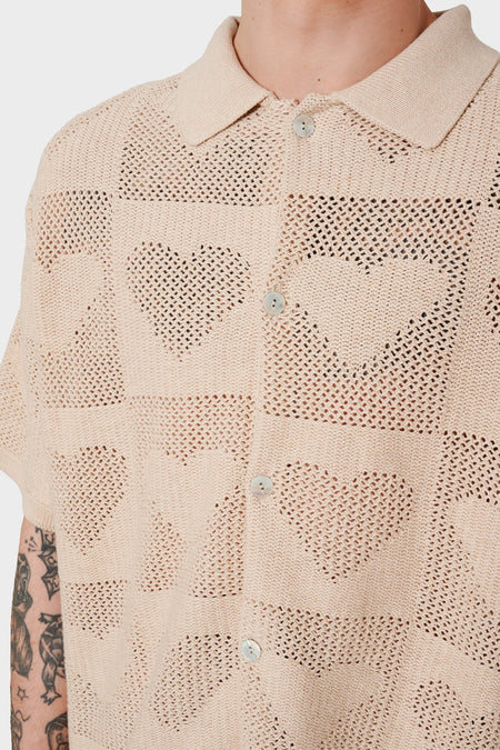 Сорочка CUPID'S NET бежева від CARNE BOLLENTE купити онлайн у магазині NEWBORN K