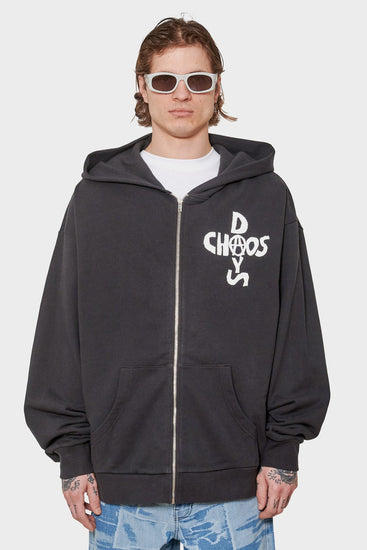 men#@Зіп-худі CHAOS DAYS чорний