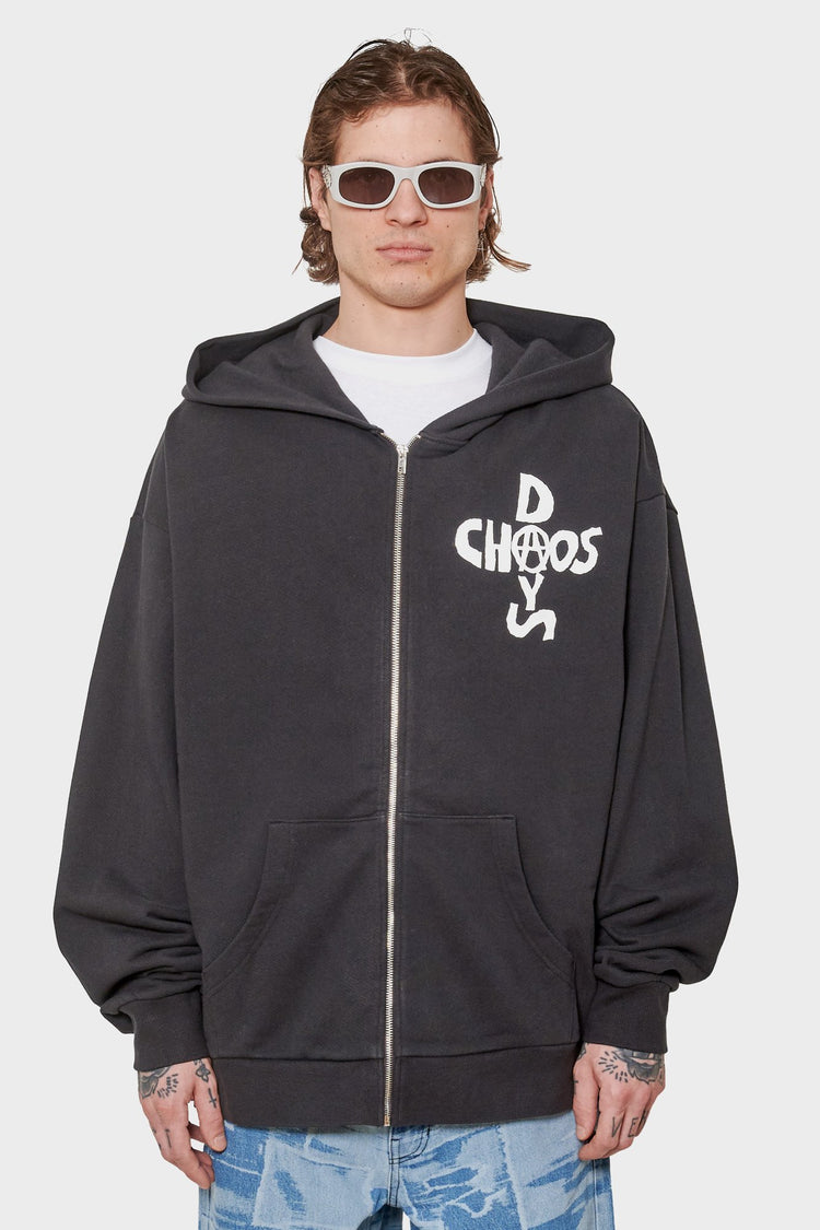 men#@Зіп-худі CHAOS DAYS чорний
