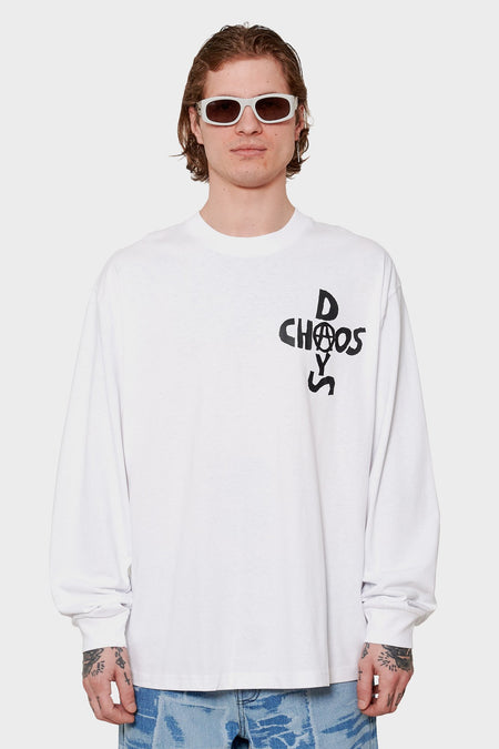 men#@Лонгслів CHAOS DAYS білий