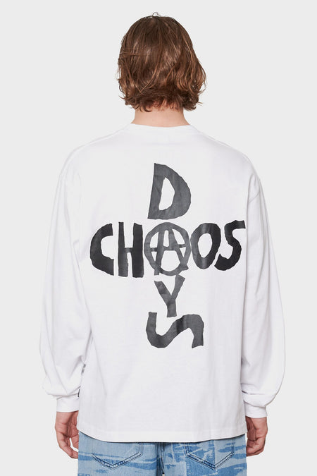 men#@Лонгслів CHAOS DAYS білий