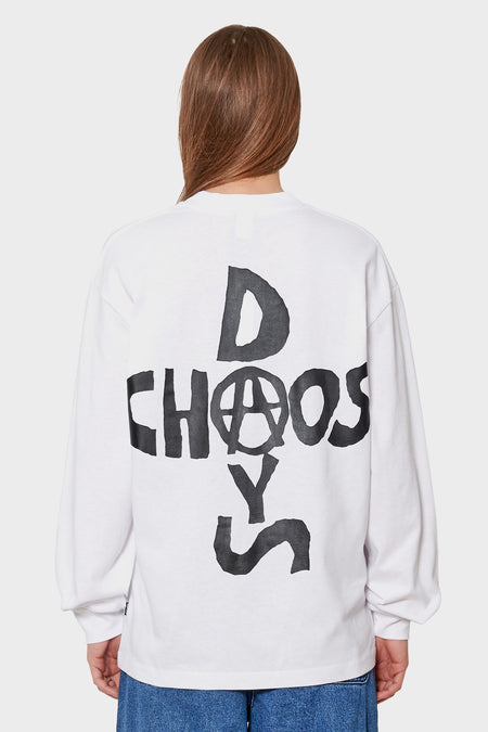 women#@Лонгслів CHAOS DAYS білий