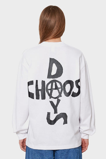 women#@Лонгслів CHAOS DAYS білий