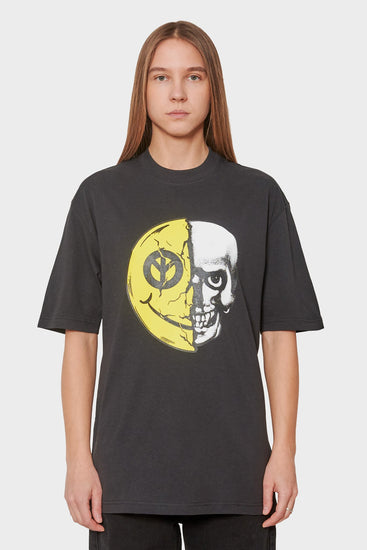 women#@Футболка HAPPY FACE чорна