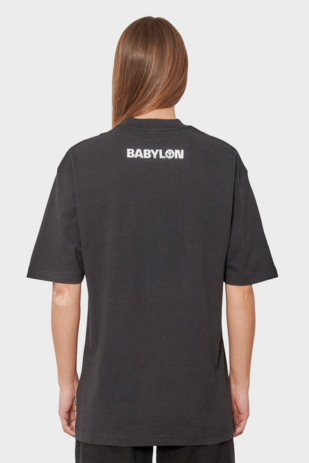 women#@Футболка HAPPY FACE чорна