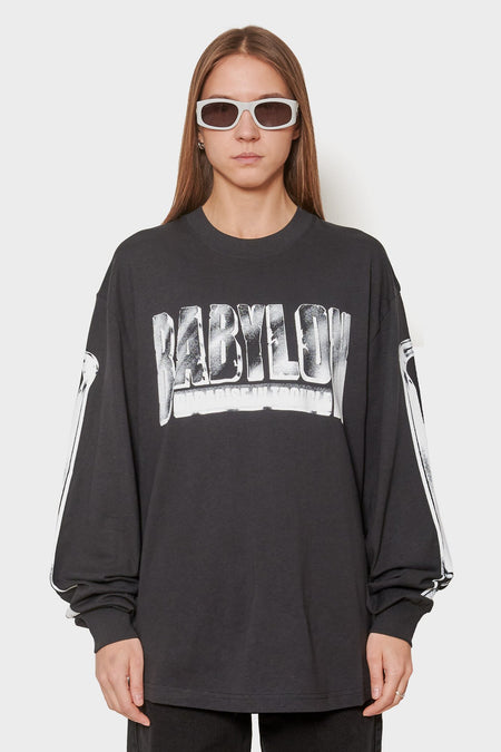 women#@Лонгслів CROWBAR чорний