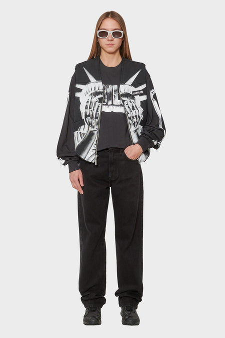 women#@Лонгслів CROWBAR чорний