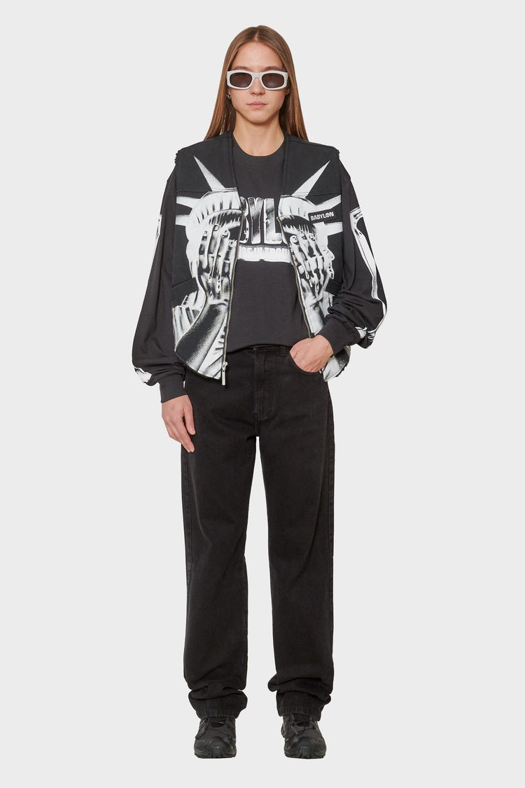 women#@Лонгслів CROWBAR чорний