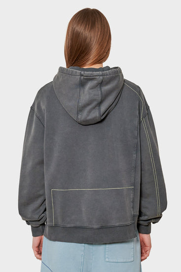 women#@Худі OBLIQUE сірий