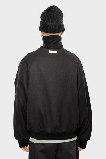 men#@Бомбер WOOL BOMBER чорний