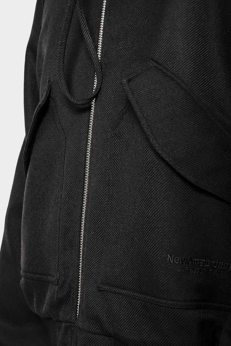 Бомбер WOOL BOMBER чорний