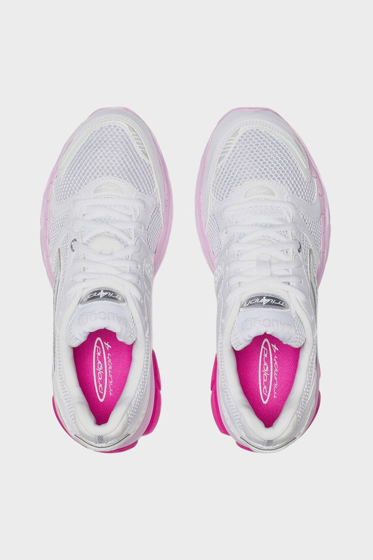 Кросівки PROGRID TRIUMPH 4 біло-рожеві від SAUCONY купити онлайн у магазині NEWBORN K