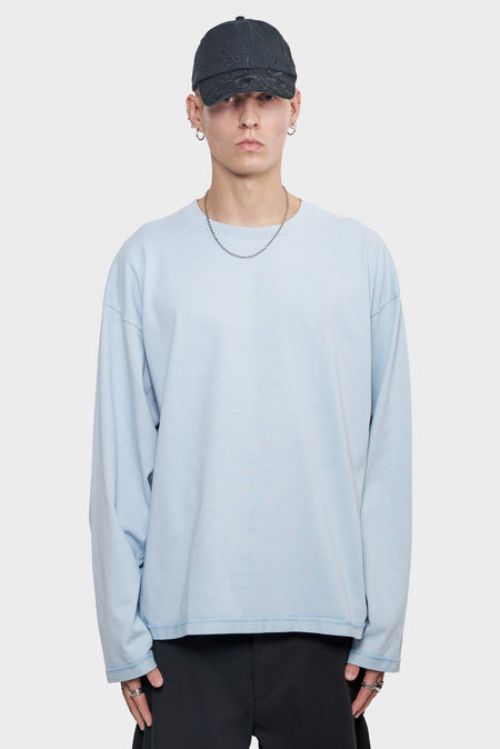 men#@Лонгслів LOGO LINE блакитний