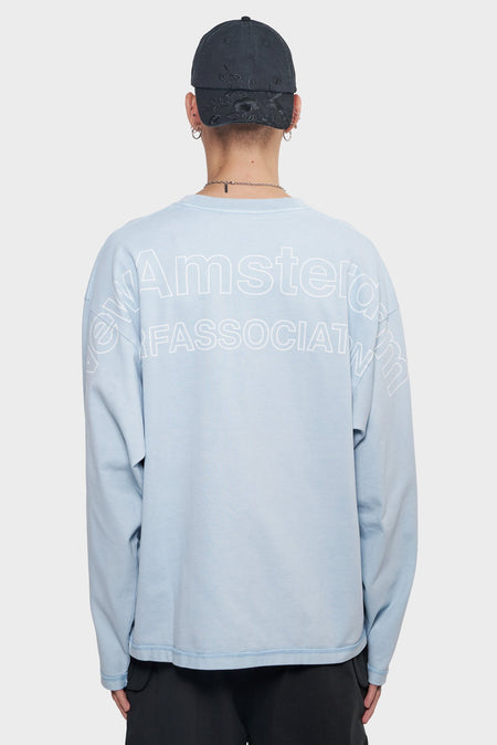 men#@Лонгслів LOGO LINE блакитний