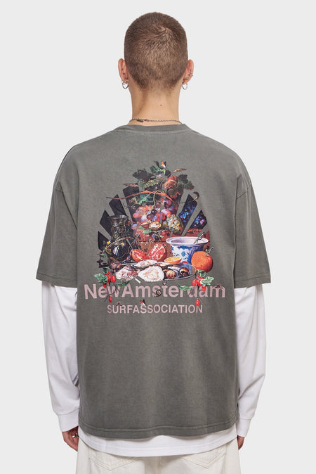 men#@Футболка BUFFET сіра