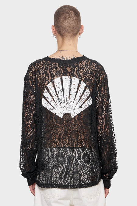 men#@Лонгслів LACE LOGO чорний