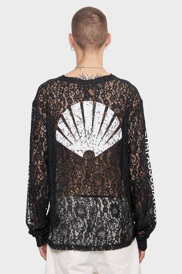 men#@Лонгслів LACE LOGO чорний