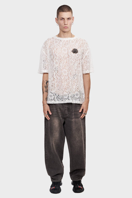 men#@Футболка LACE LOGO біла