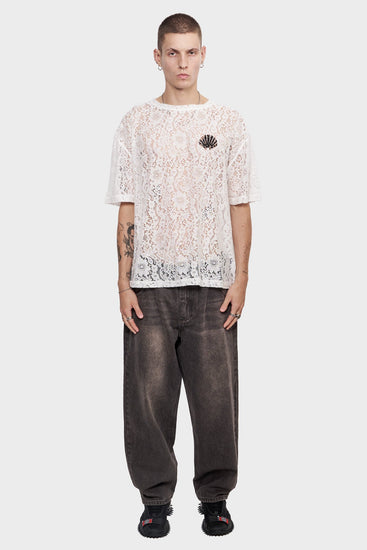 men#@Футболка LACE LOGO біла