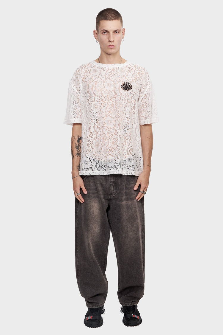 men#@Футболка LACE LOGO біла