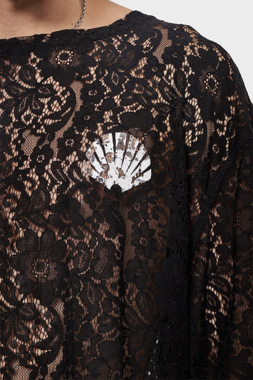 Лонгслів LACE LOGO чорний Фото 7